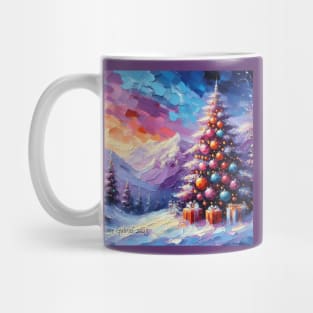 Colorful Christmas Landscape Mug